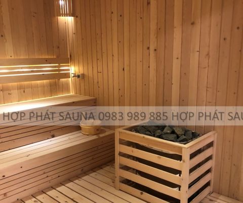 Máy xông hơi khô Sawo nhập khẩu cao cấp tại khách sạn Minh Đức Luxury