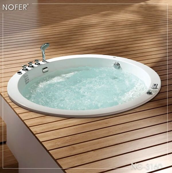 Bồn tắm massage NG - 3160D thiết kế âm sàn