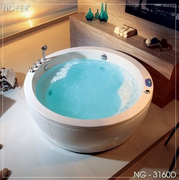 Bồn tắm massage NG - 3160D thiết kế trên sàn