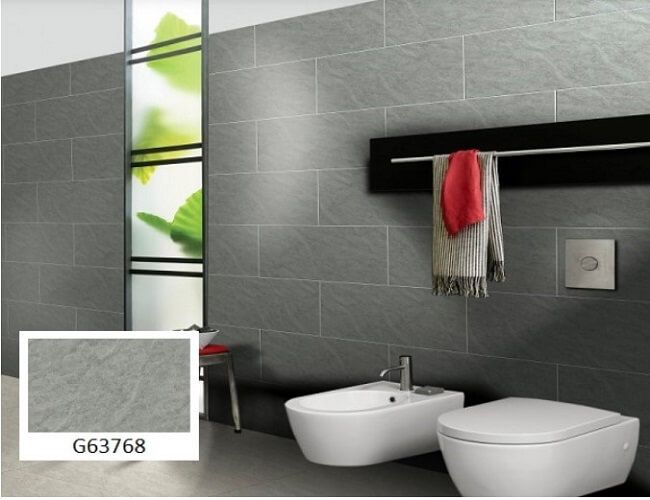 Mẫu gạch ốp nhà tắm G63768 rất phù hợp với không gian nhà tắm có diện tích vừa và nhỏ