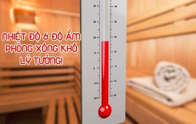 Nhiệt độ phòng xông hơi để ở bao nhiêu là tốt nhất?