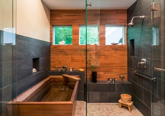 Phòng tắm kiểu Nhật theo xu hướng hiện đại
