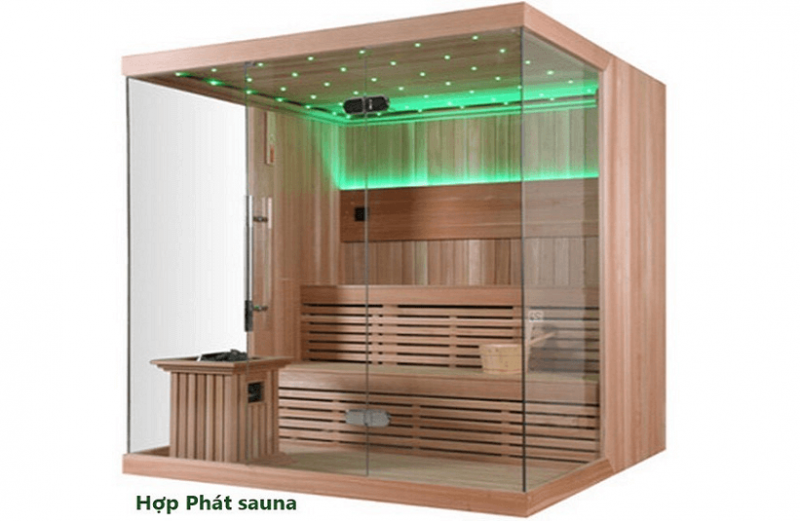 Phòng xông hơi khô được thi công bởi Hợp Phát Sauna