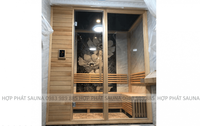 Phòng xông hơi khô được thiết kế bởi Hợp Phát Sauna