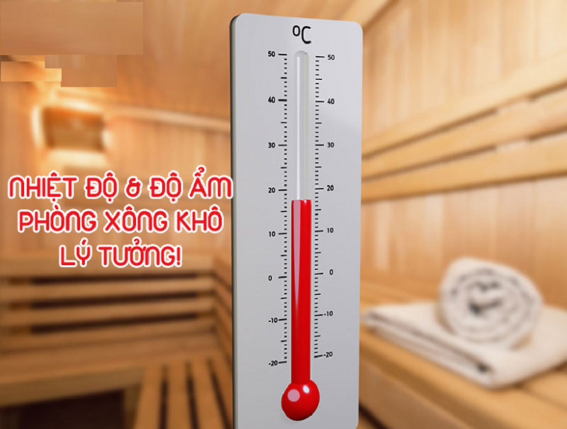 Phòng xông hơi khô hoạt động trên 50 độ C