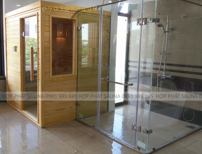 Hợp Phát Sauna thi công phòng tắm kết hợp xông hơi chuyên nghiệp