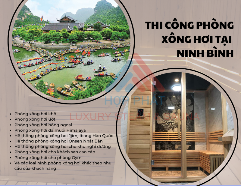Hợp Phát Sauna thiết kế, lắp đặt phòng xông hơi tại tỉnh Ninh Bình