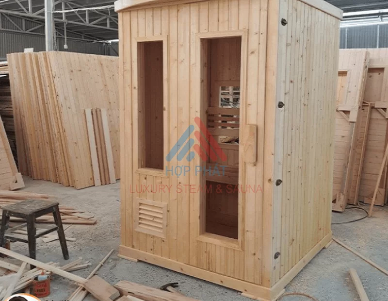 Hợp Phát Sauna thi công tại xưởng đảm bảo chất lượng theo yêu cầu của khách hàng