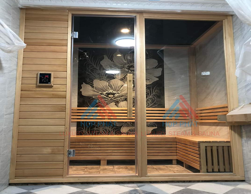 Sản phẩm phòng xông hơi được lắp đặt bởi Hợp Phát Sauna