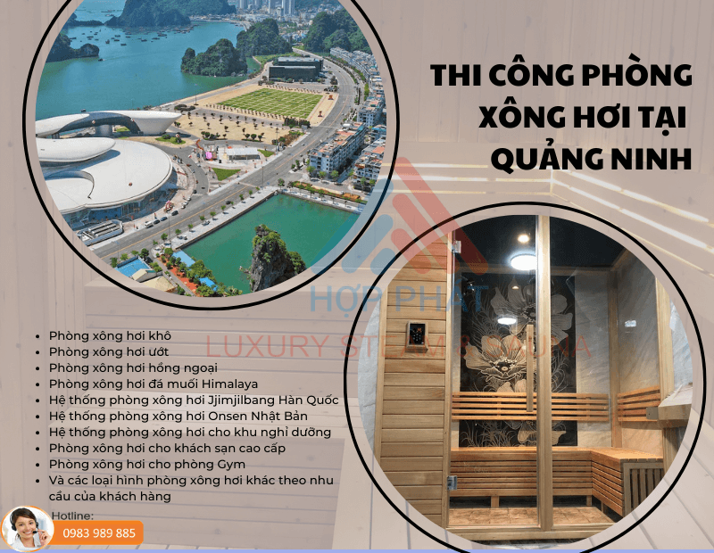 Hợp Phát Sauna thiết kế, lắp đặt phòng xông hơi tại tỉnh Quảng Ninh