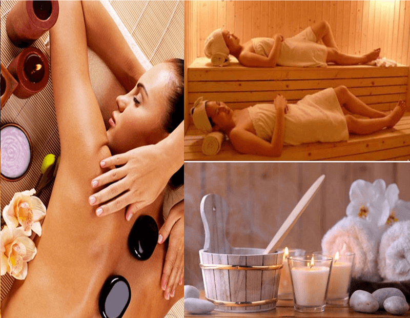 Xông hơi, massage đá nóng chăm sóc sức khỏe hiệu quả