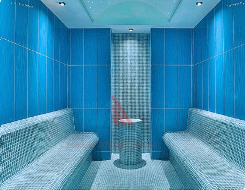 Phòng tắm xông hơi ướt ốp gạch Mosaic